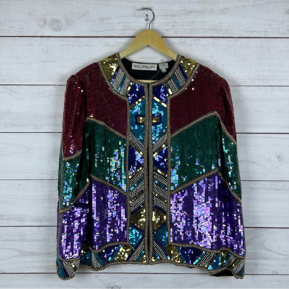 Vintage Scala Silk Lining Jacket XL